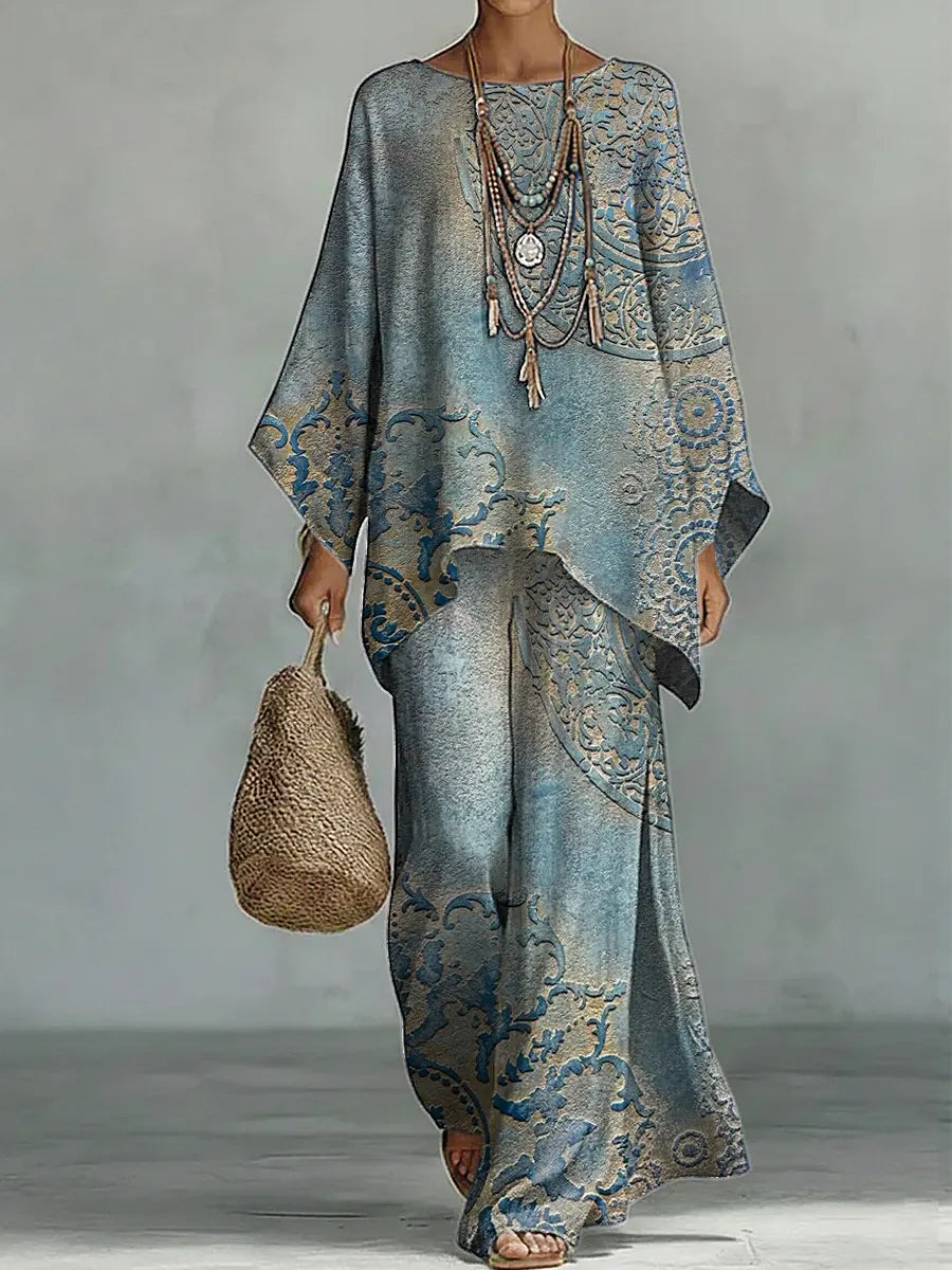 Blue Patterned / 3XL