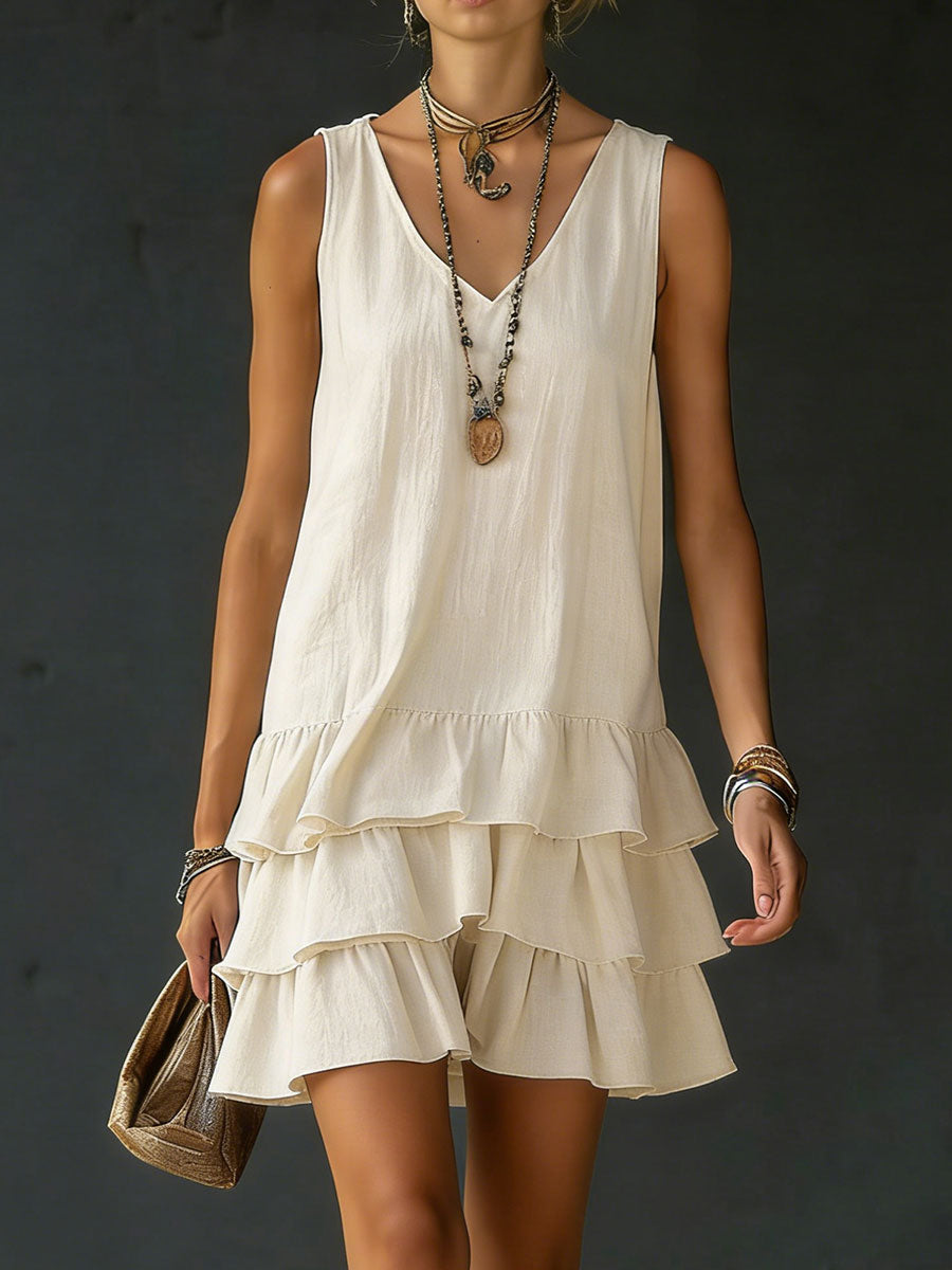 Cream Ruffled / 3XL