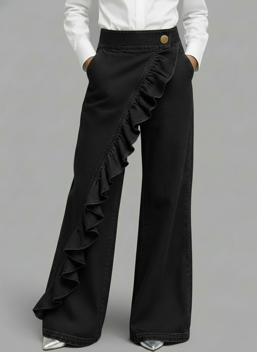 Black Ruffled / 3XL