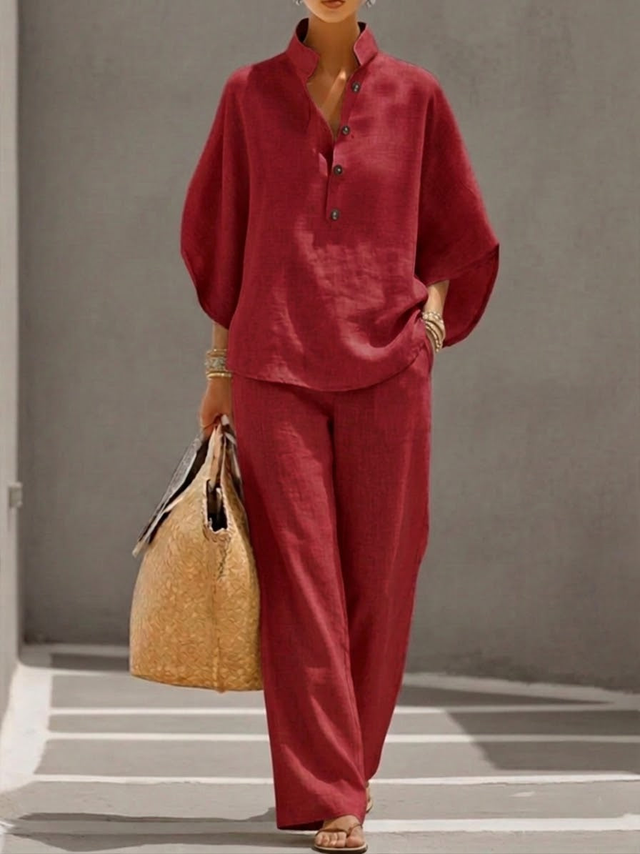 Red Linen / 3XL