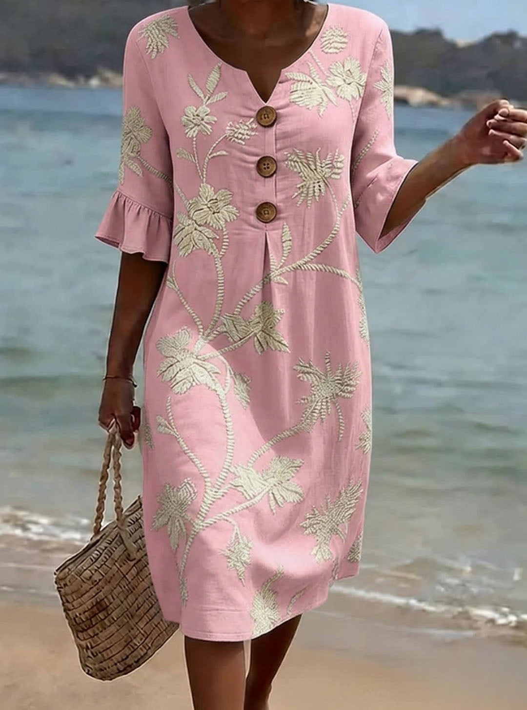 Pink Floral / 3XL