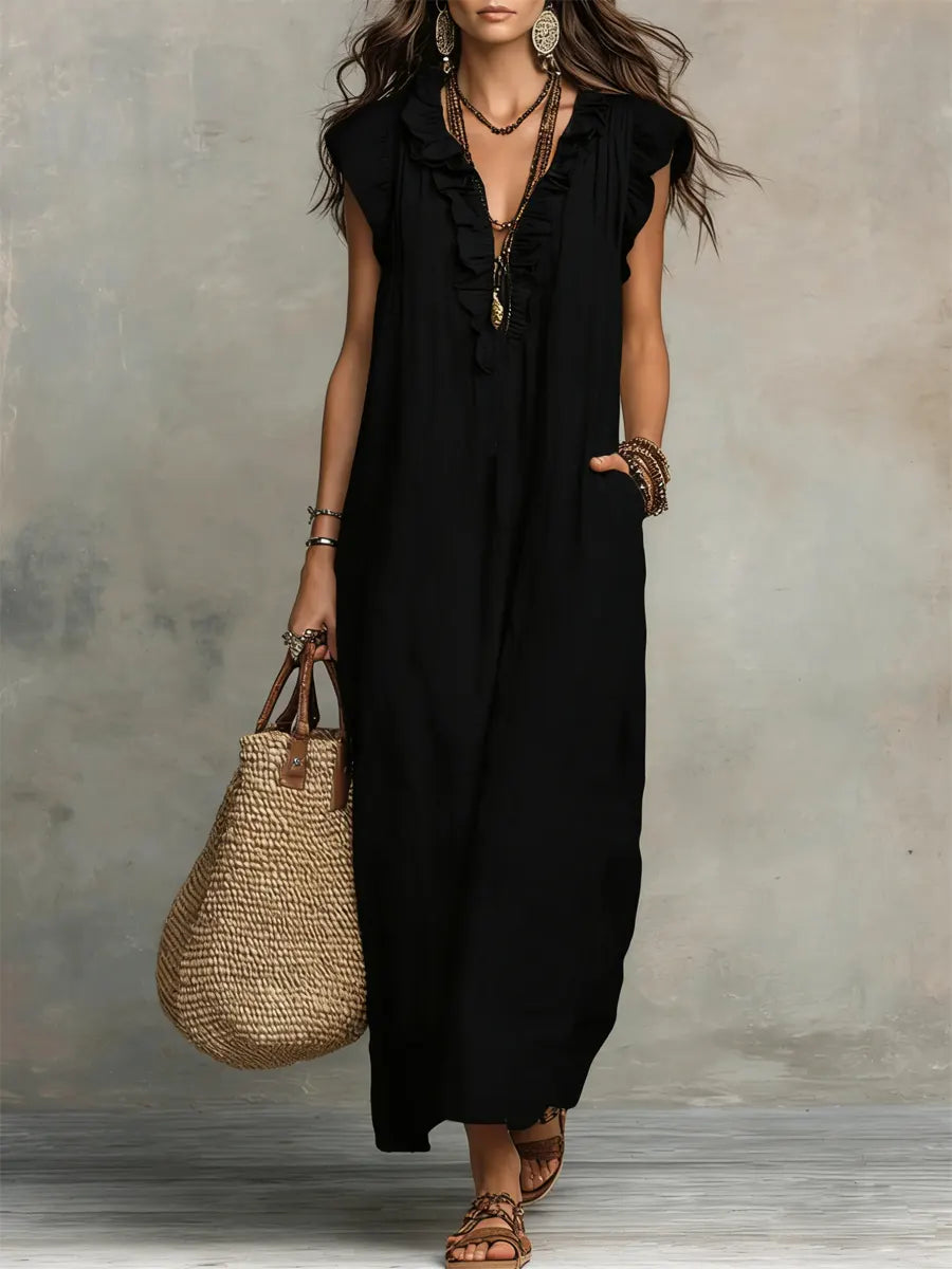 Black Ruffled / 3XL