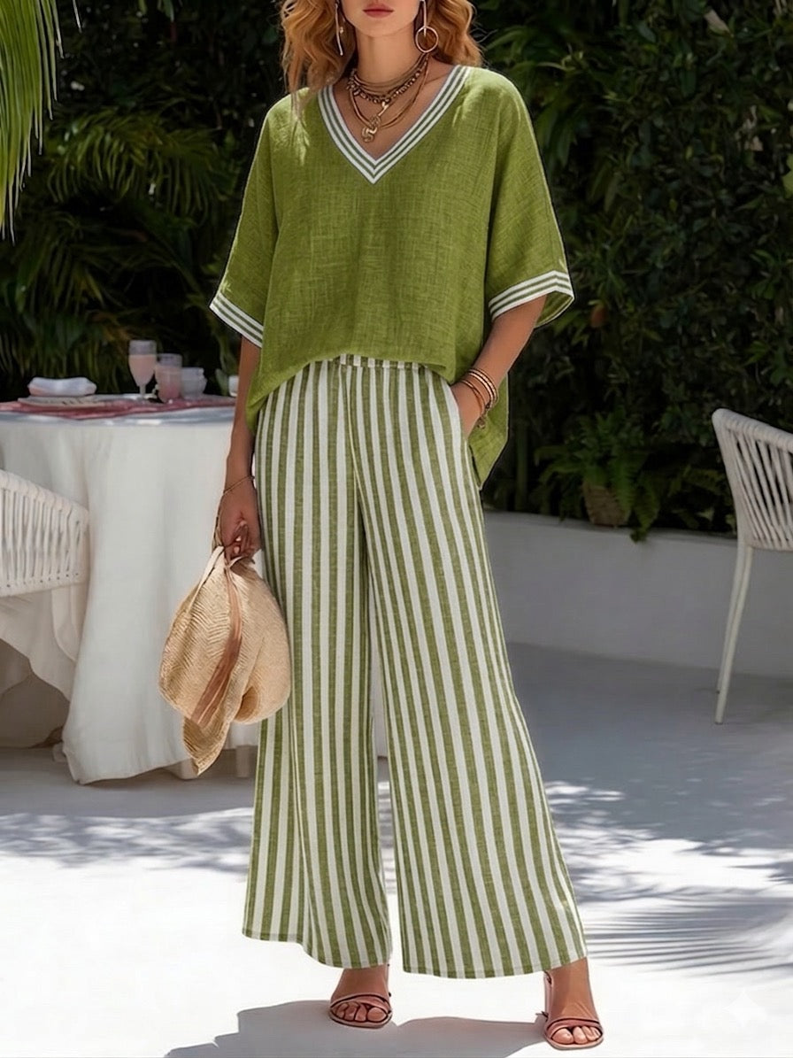 Green Striped / 3XL