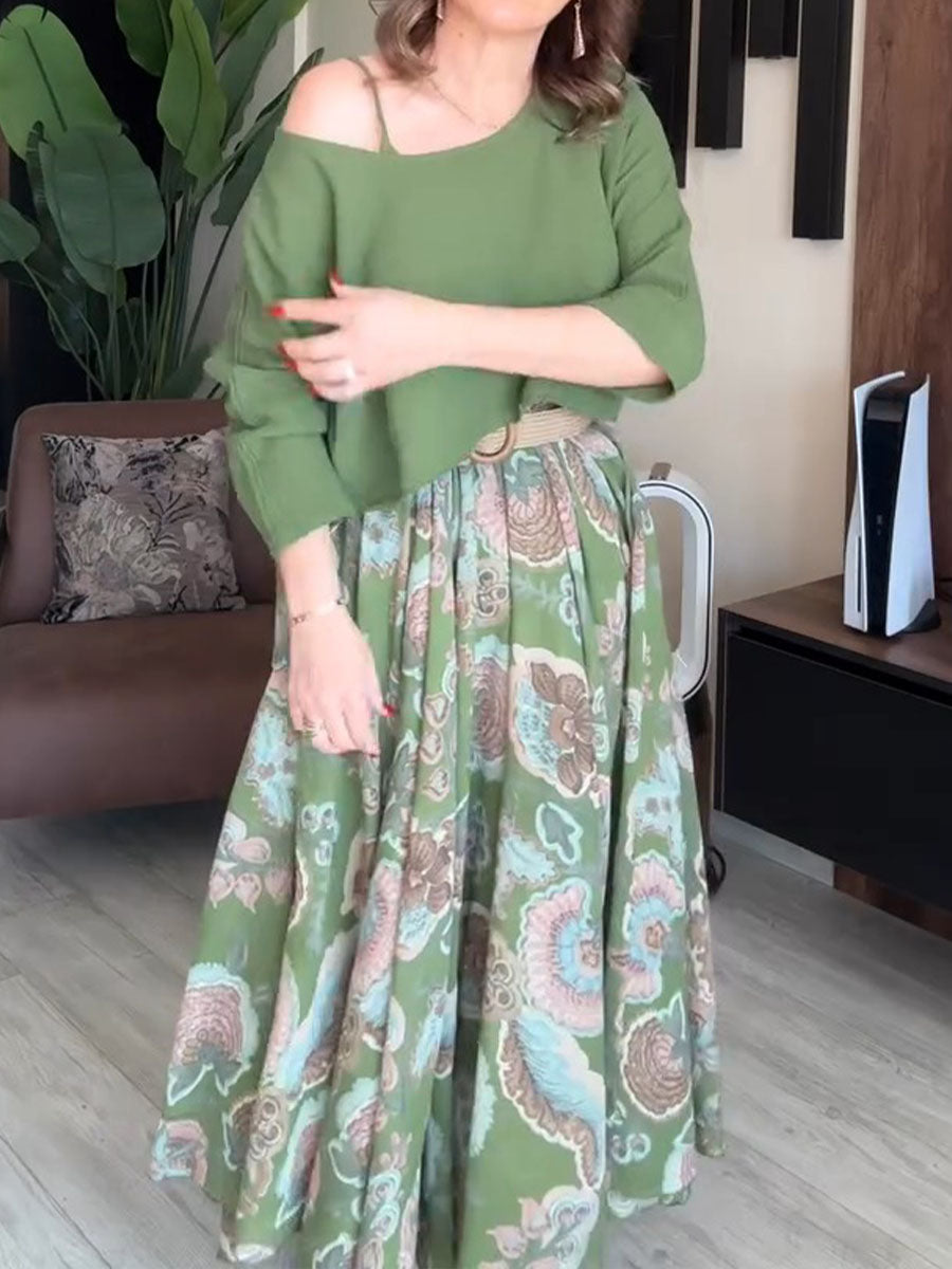 Green Floral / 3XL