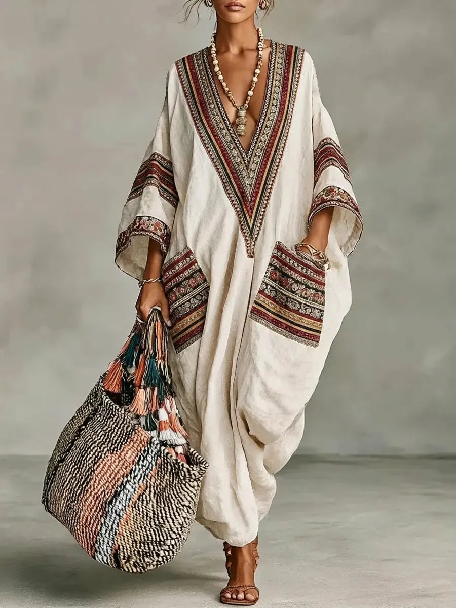 Beige Patterned / 3XL
