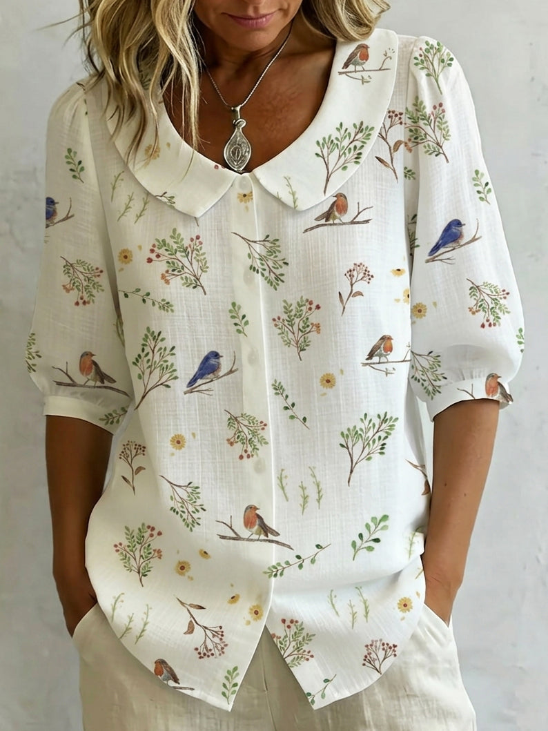 White Floral / 3XL