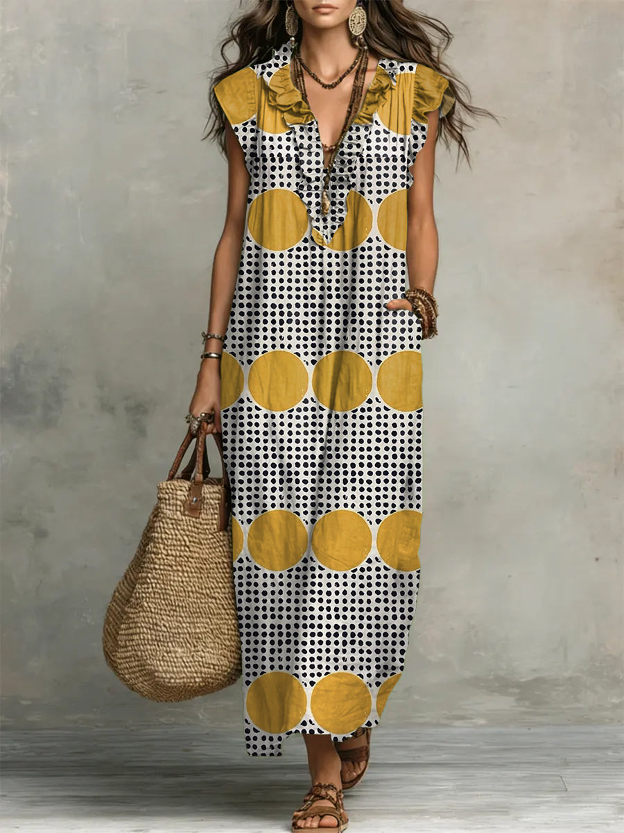 White Polka Dot / 3XL