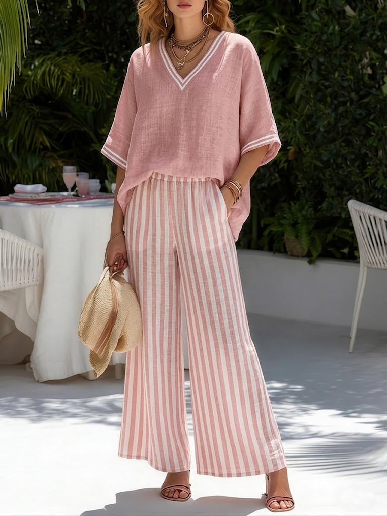 Pink Striped / 3XL