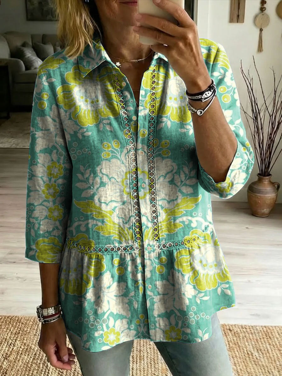Turquoise Floral / 3XL
