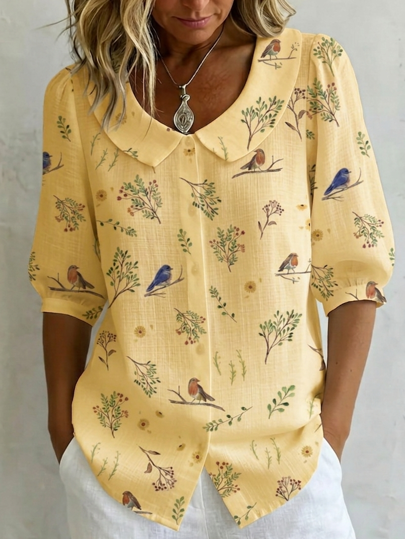Yellow Floral / 3XL