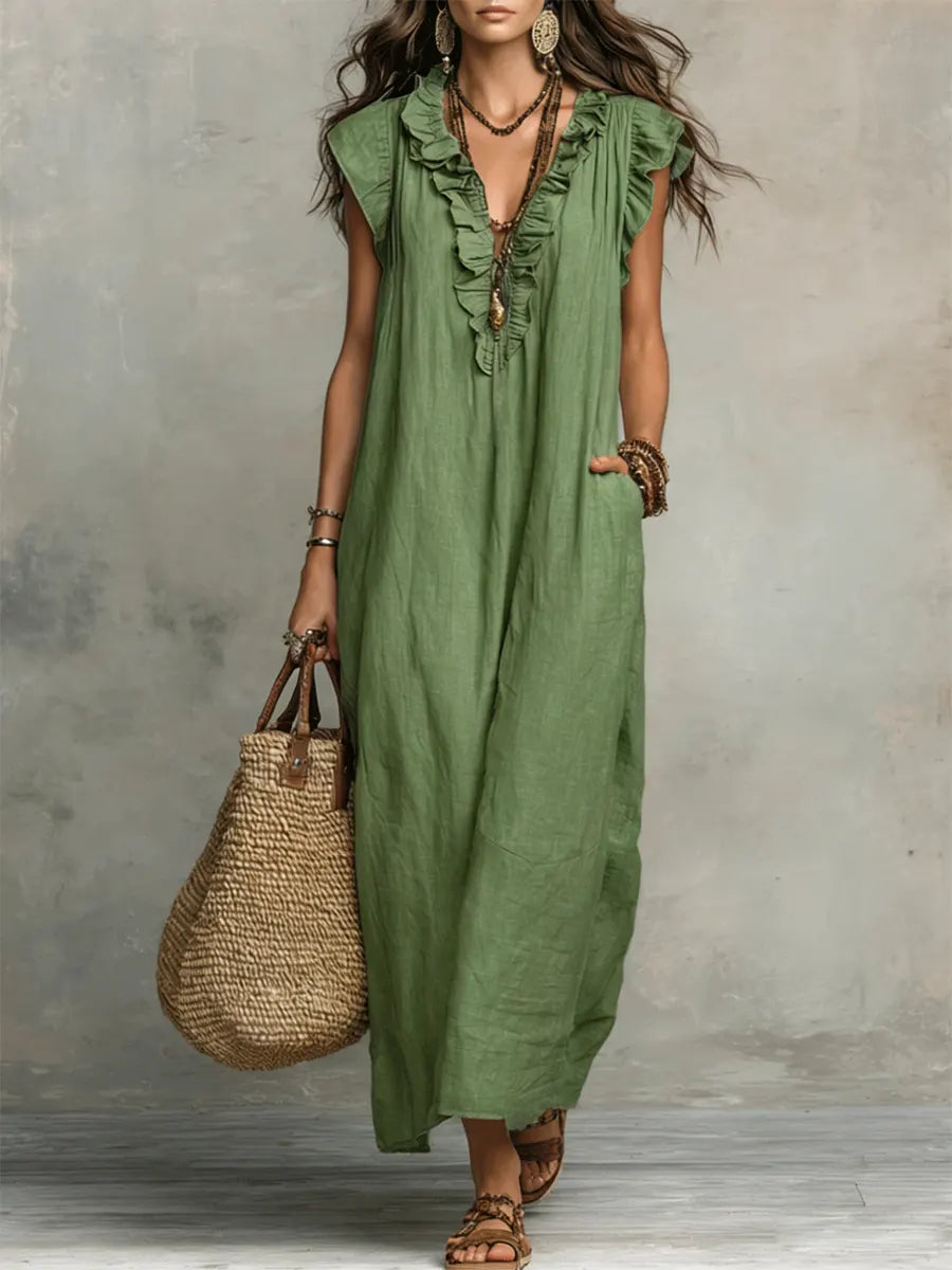 Green Ruffled / 3XL