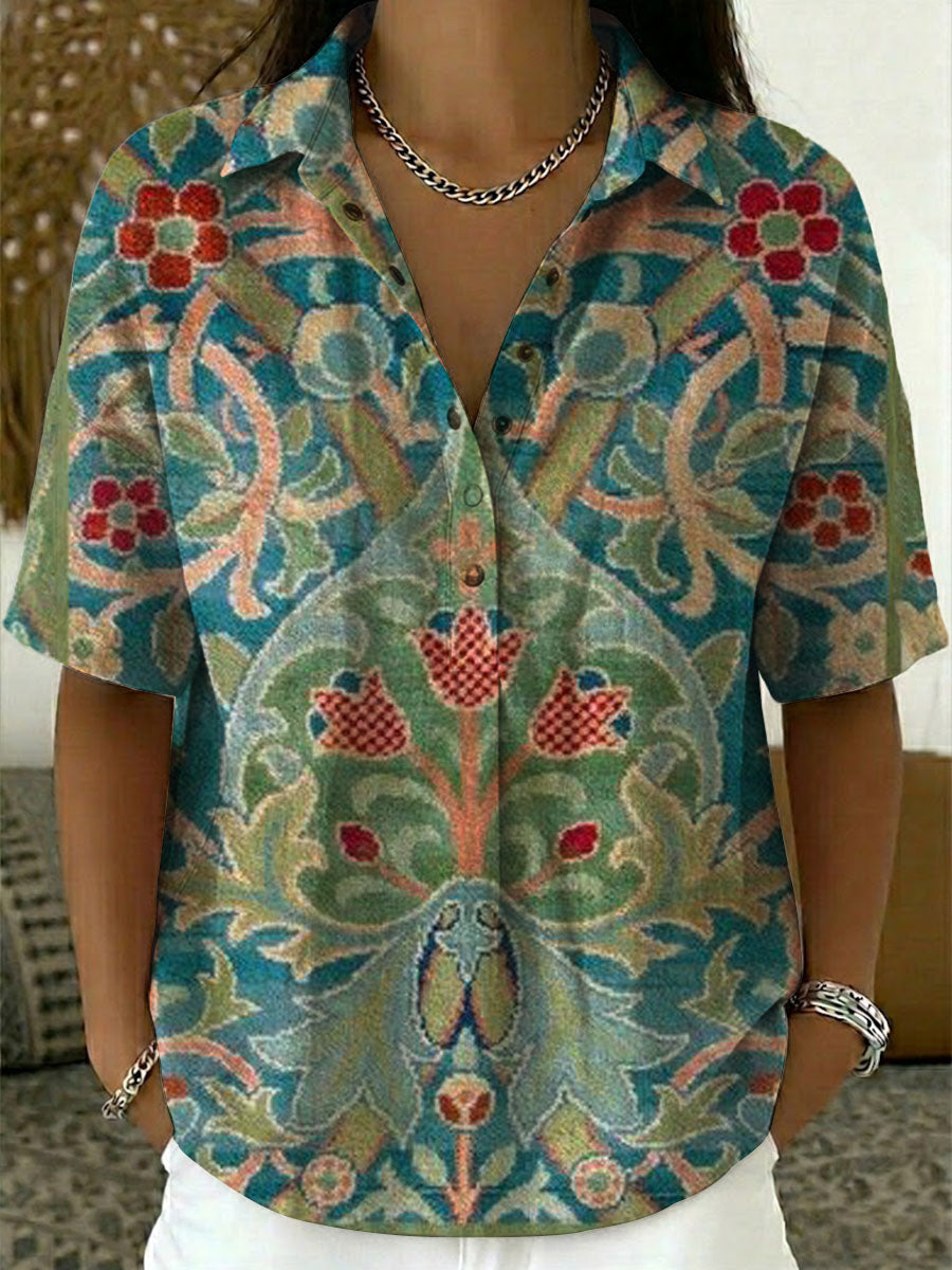Floral Blue / 3XL