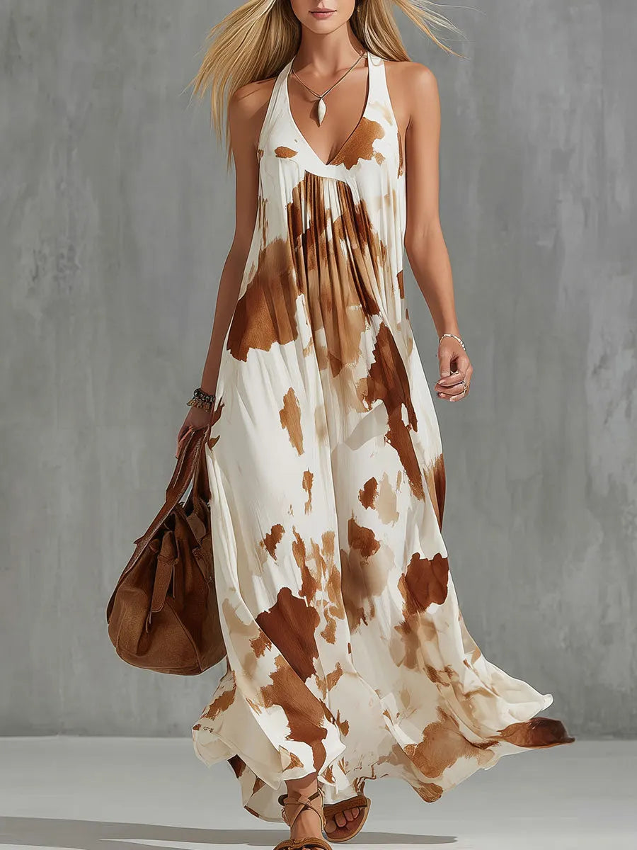 Brown Floral / 3XL