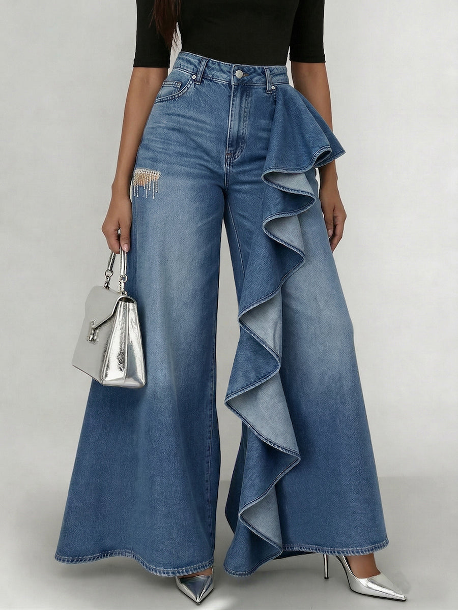 Denim Ruffle / 3XL