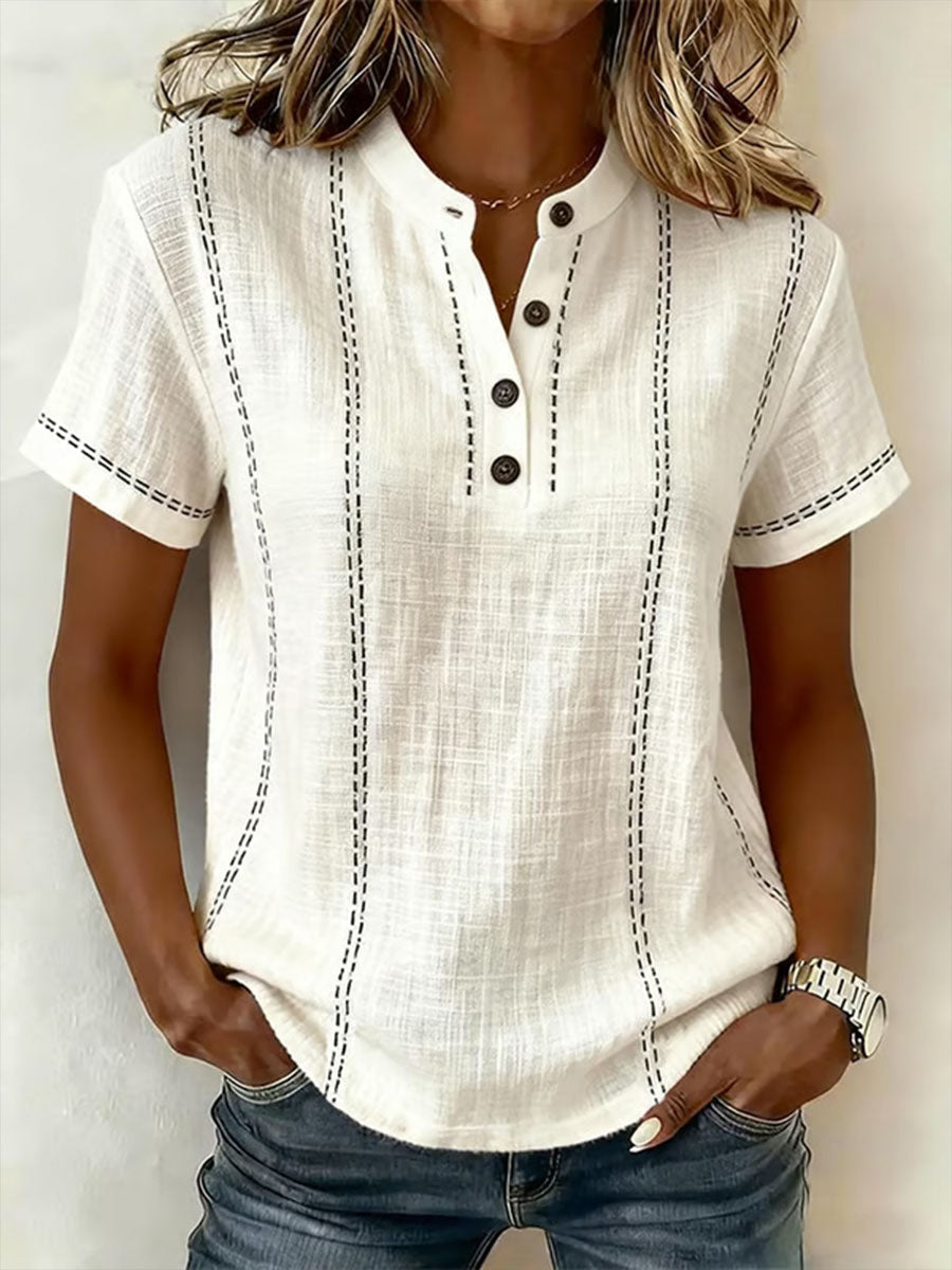 White With Stitching / 3XL