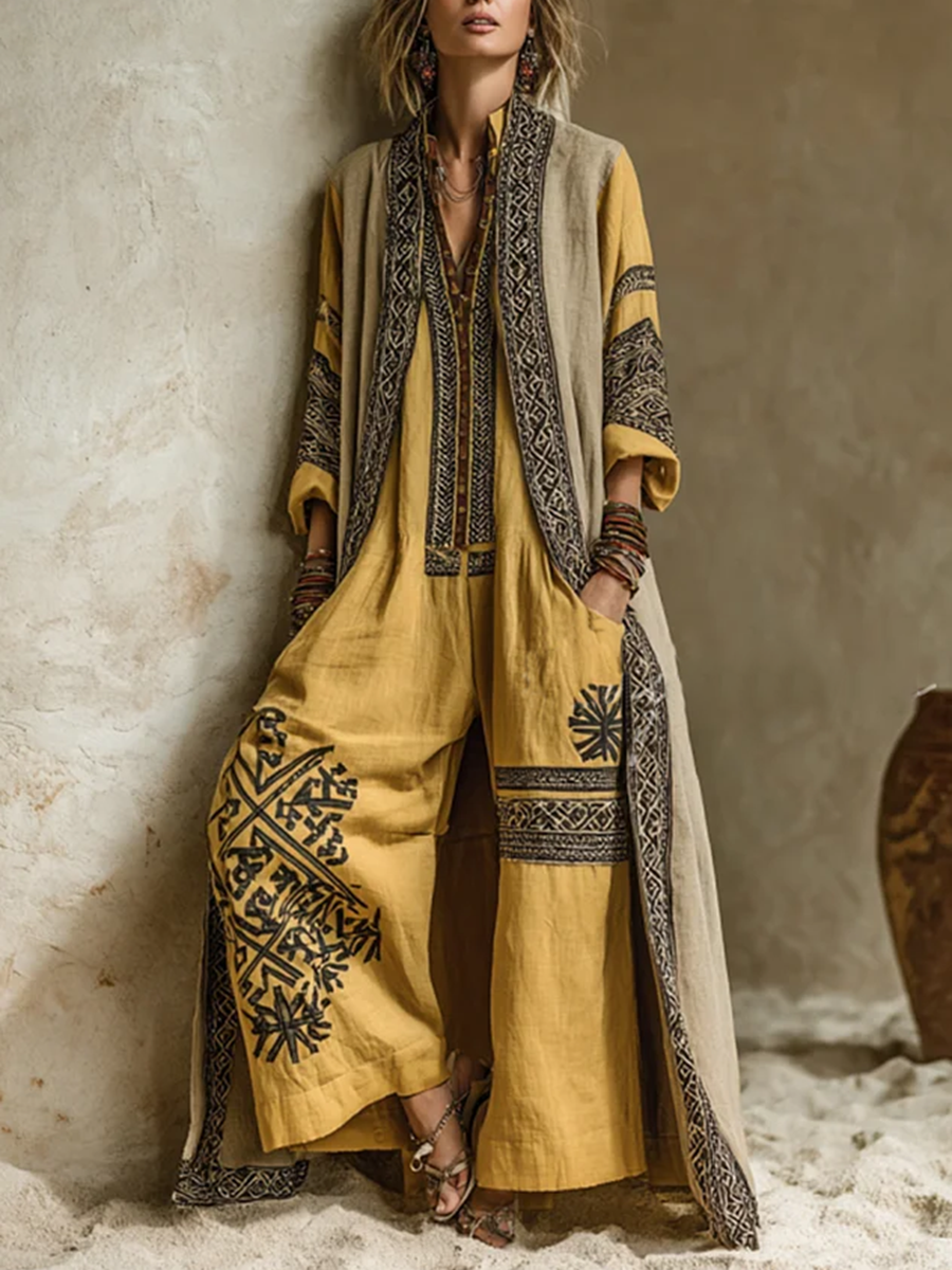 Yellow And Beige / 3XL