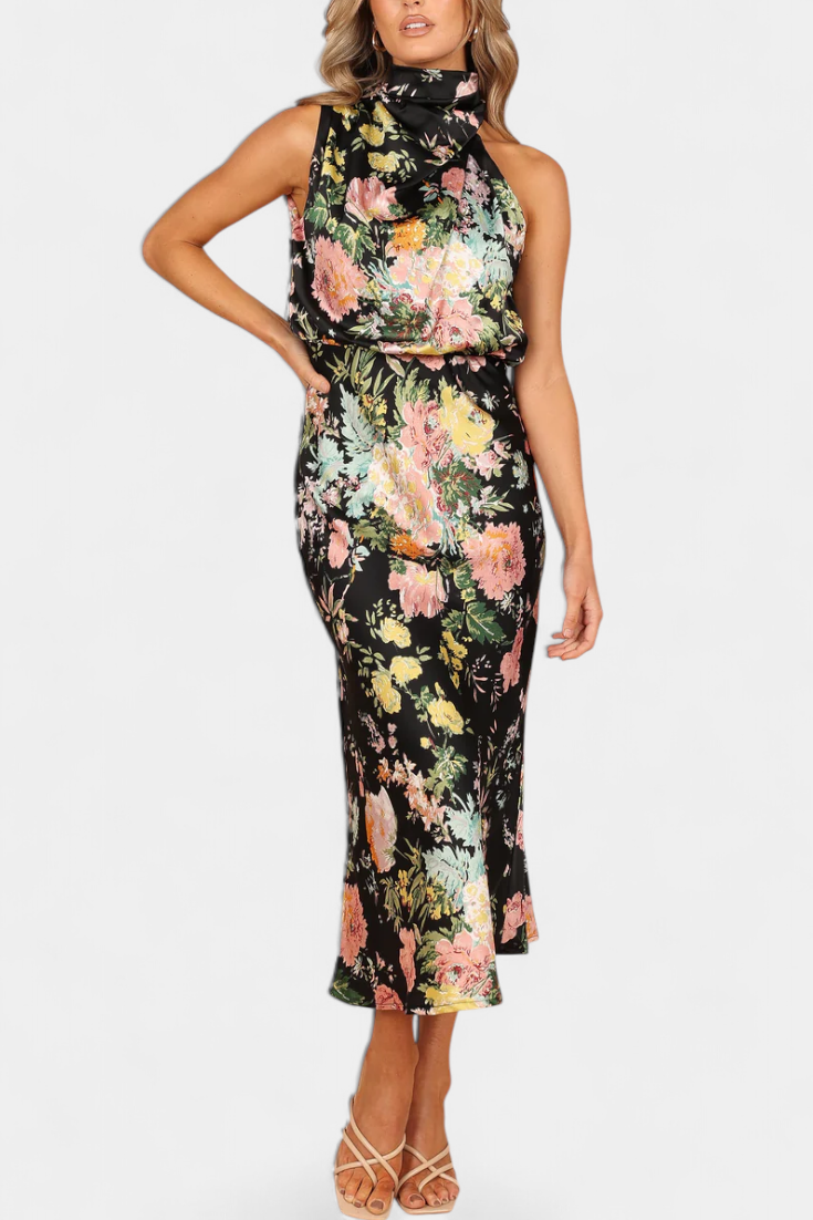Black Floral / XXL