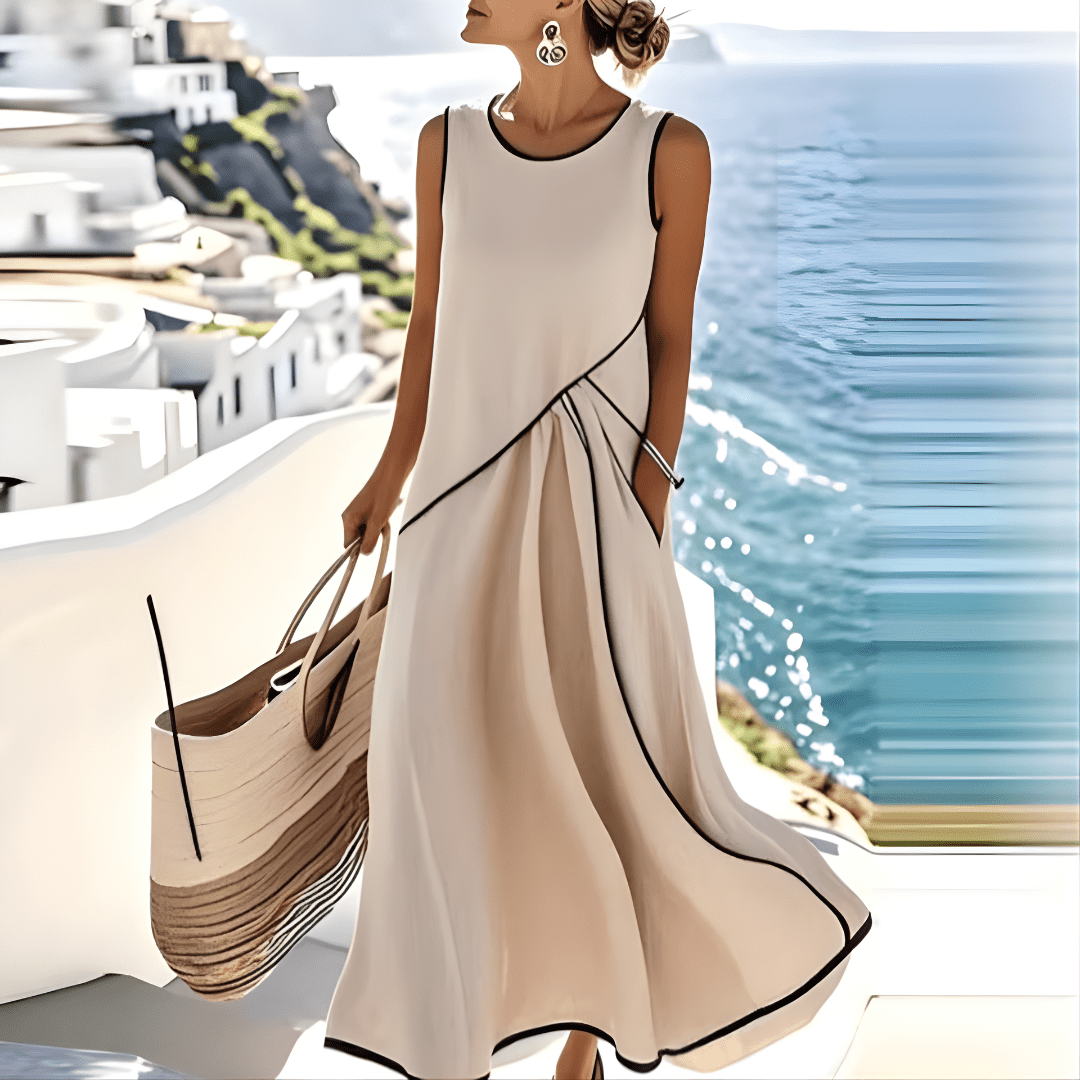Beige With Black Trim / 3XL