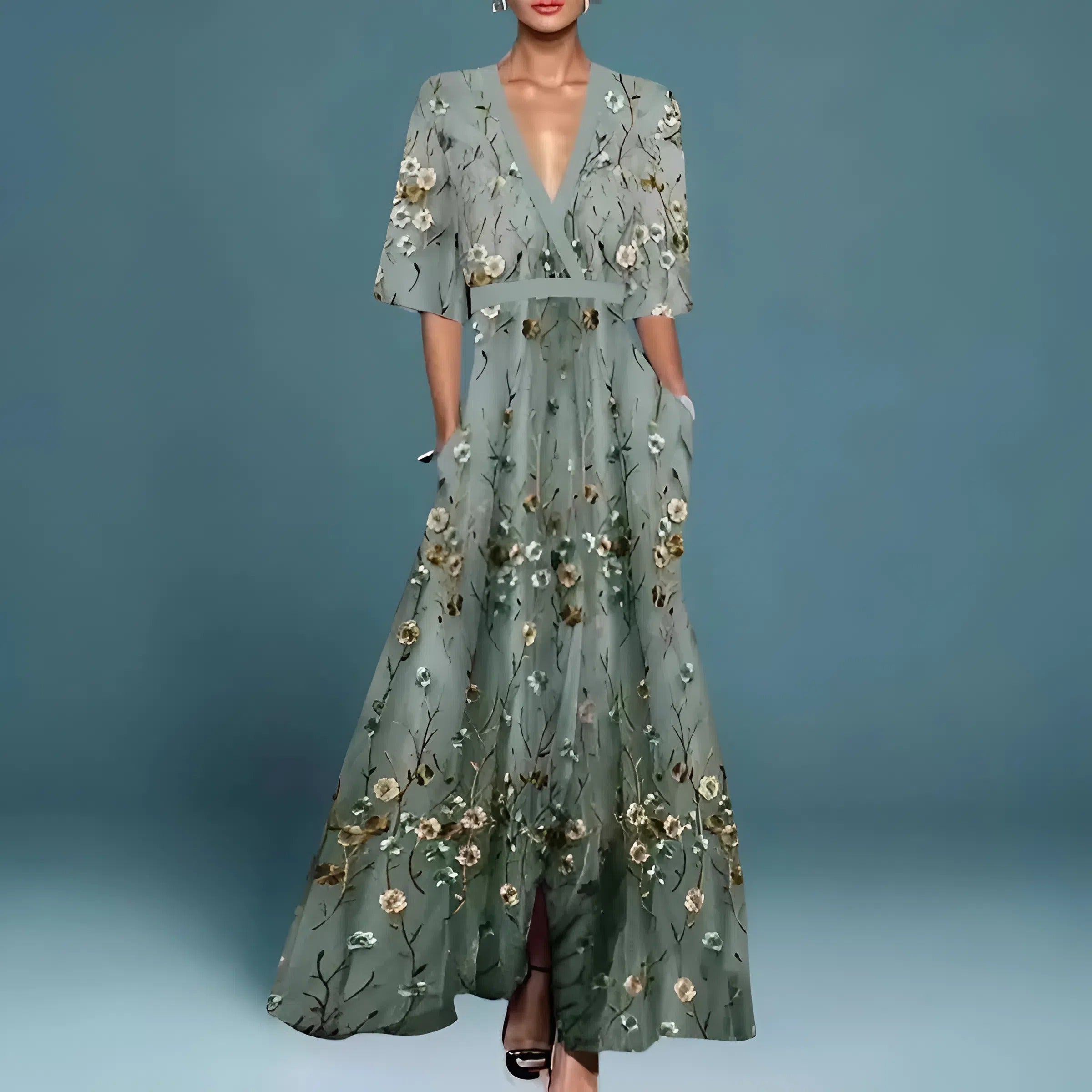 Floral Green / 3XL