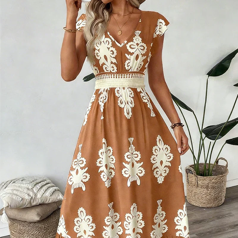 Brown Floral / 2XL
