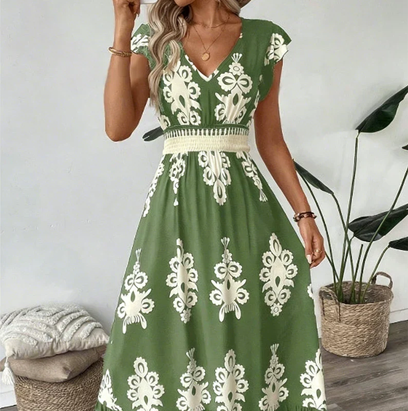 Green Floral / 2XL
