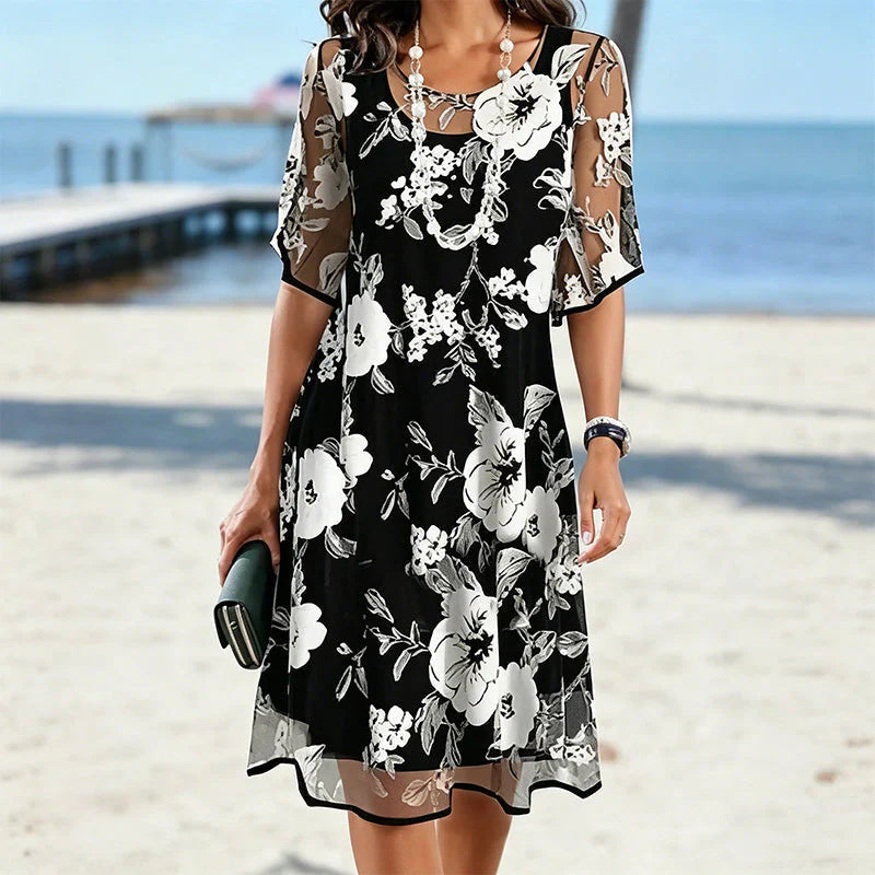 Black Floral / 3XL