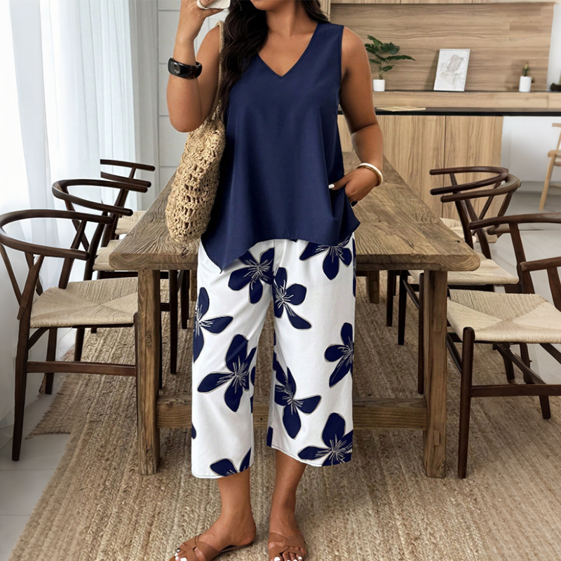 Navy Floral / 3XL 60/62