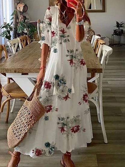 White Floral / 2XL