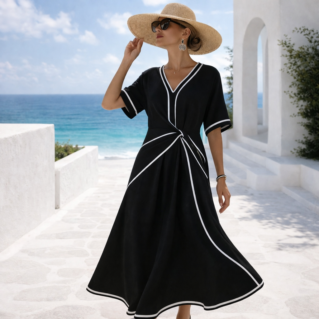 Black With White Trim / 3XL