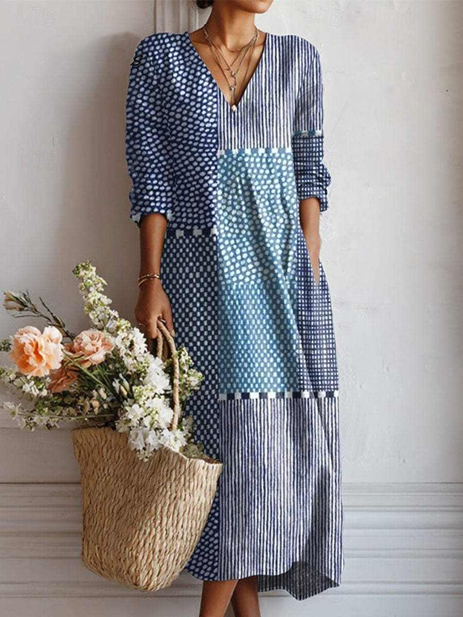 Blue Patterned / 4XL